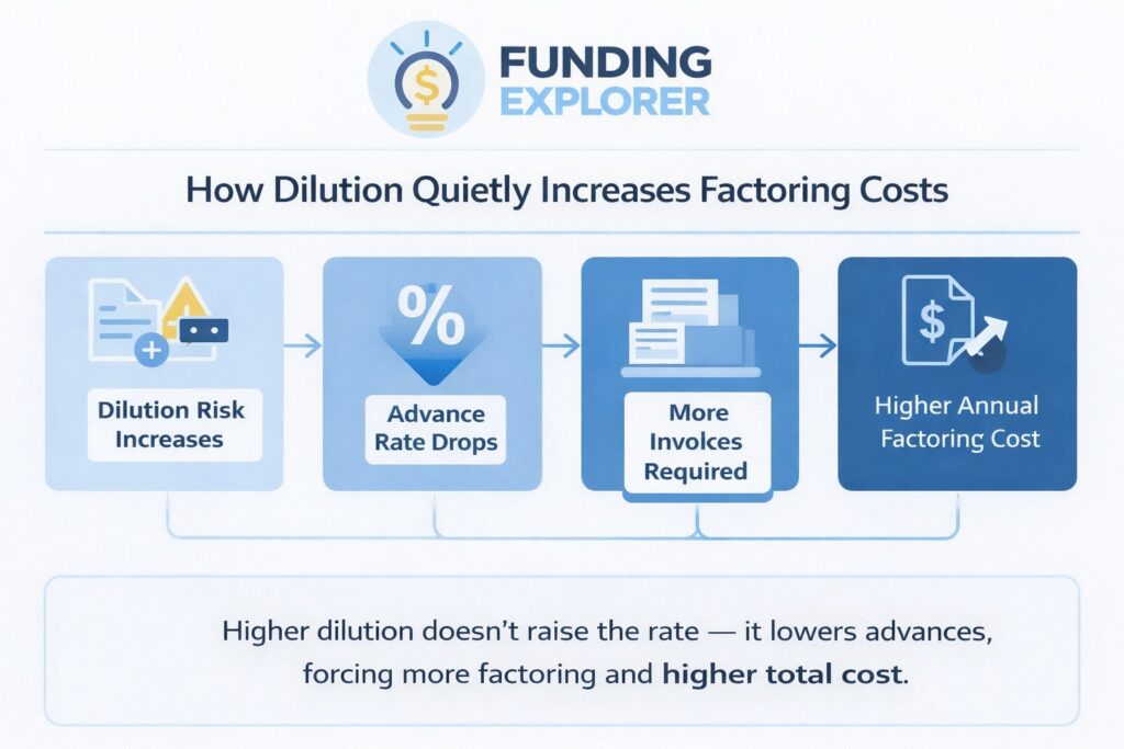How dilution increases factoring costs