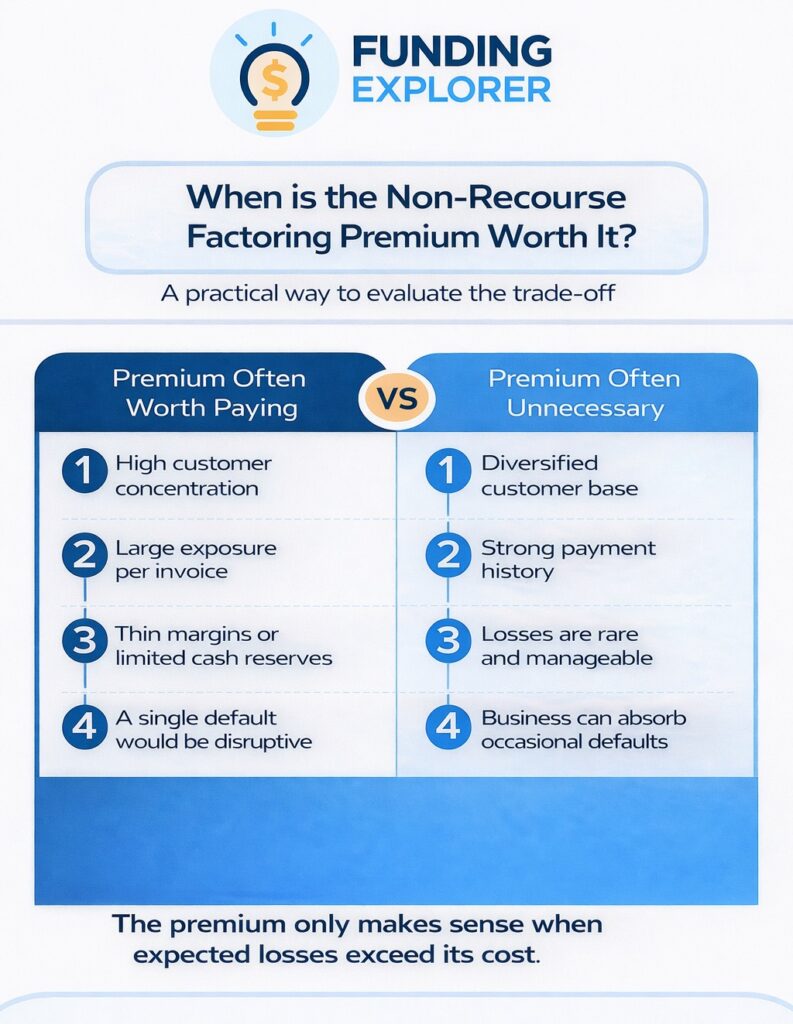 Is Non-Recourse Factoring Premium Worth