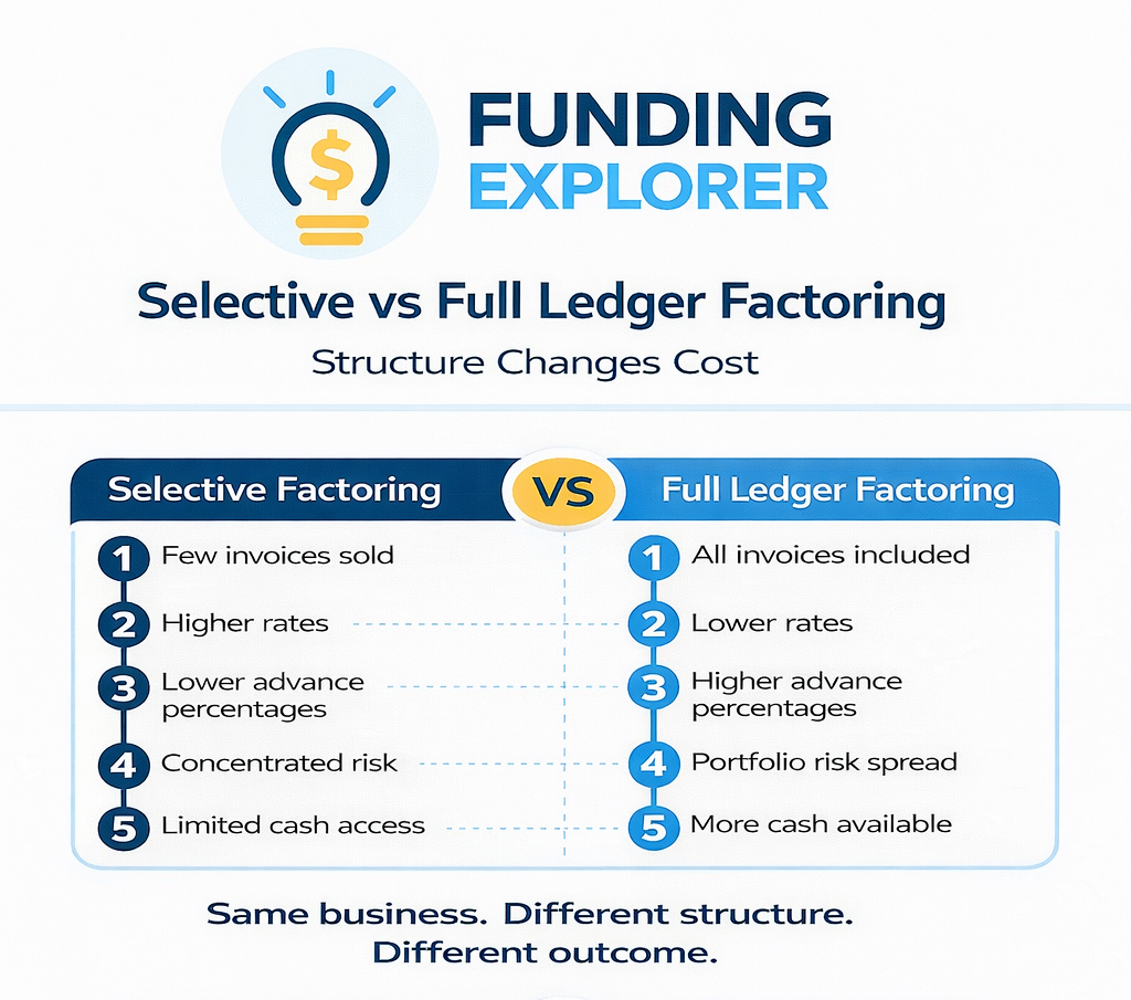 Selective Factoring vs full ledger factoring