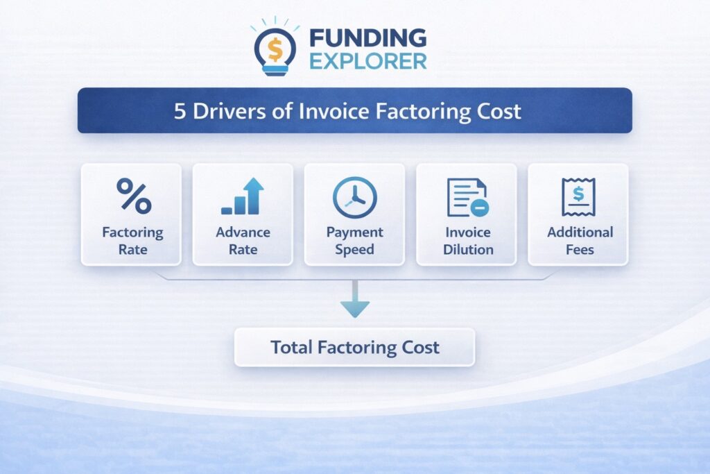 What defines the cost of factoring