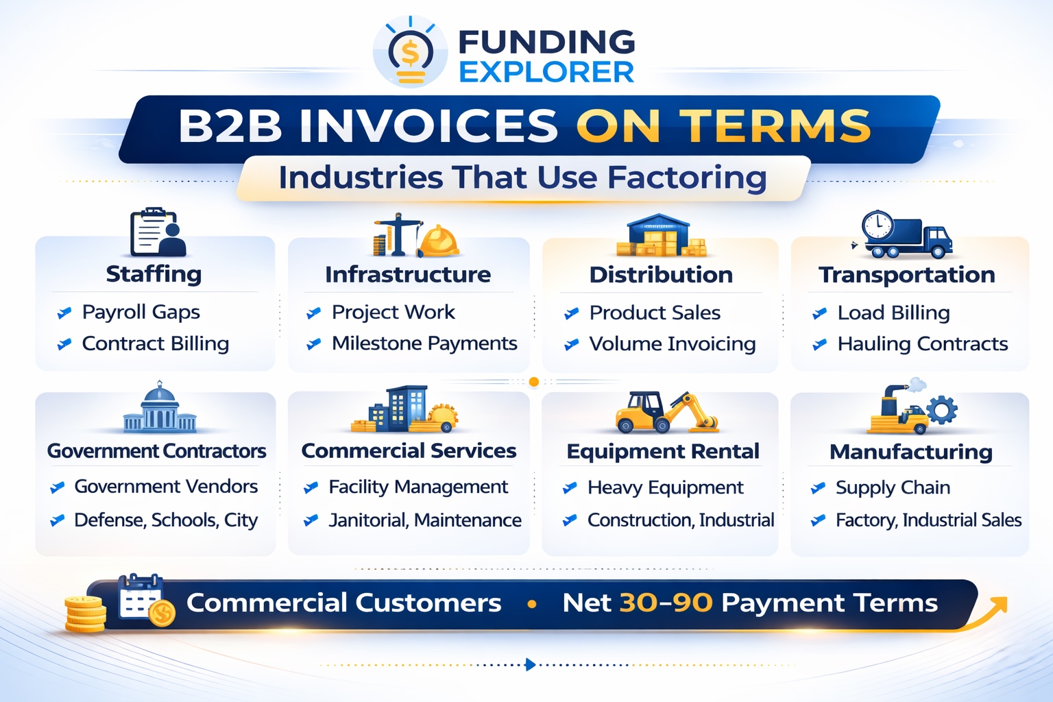 industries that use invoice factoring
